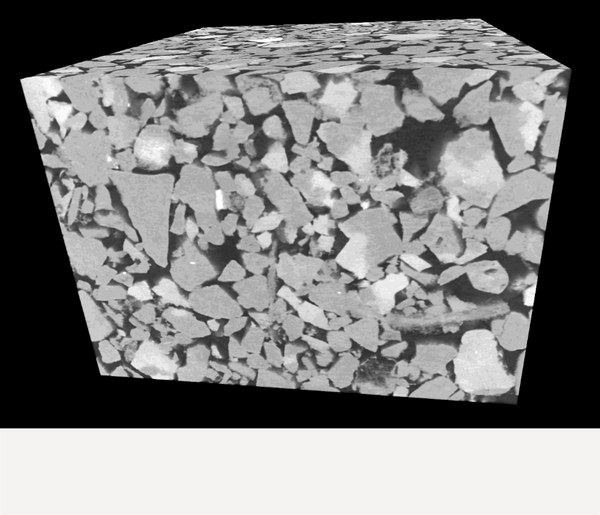 3D reconstruction of hydrothermally altered sandstone
