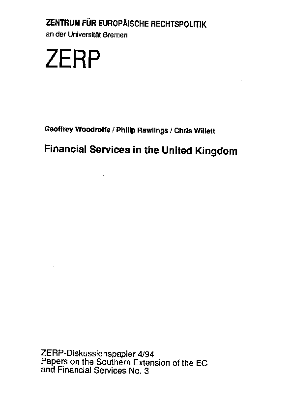 Financial Services in the United Kingdom