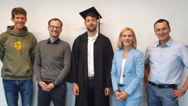 Philip Kerner bei der Verteidigung