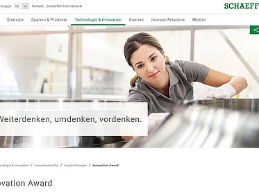 Schaeffler FAG Stiftung - Auslobung Innovation Award 2026