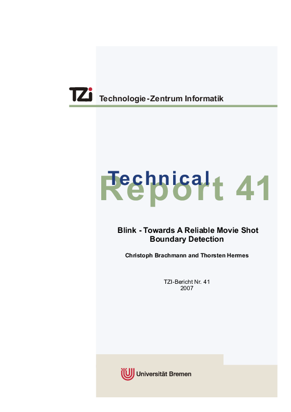 Blink - Towards A Reliable Movie Shot Boundary Detection