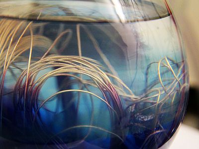 Blue etheral solution with sodium wires for drying.