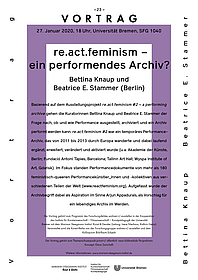 Kuvert Vortrag re.act.feminism