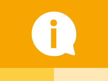 Grafik Sprechblase für Informationen