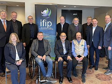 Members ot the IFIP Board at the meeting in Toronto, Canada