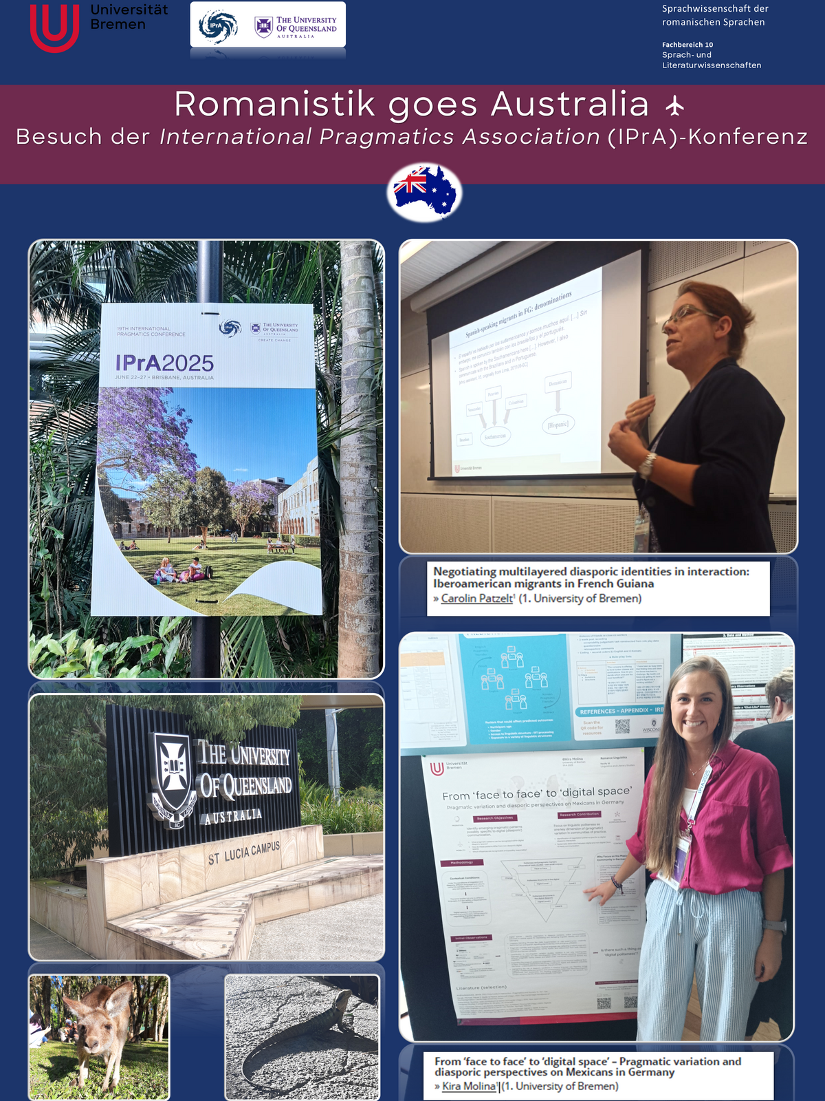 Collage der Arbeitsgruppe auf der IPrA 2025