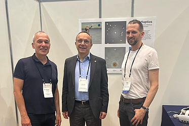 Rainer Malaka and Iddo Wald with ACM President Yannis Ioannidis 