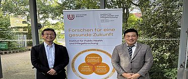 Prof. Kei Kamide und Prof. Kazumasa Minami (von links nach rechts)