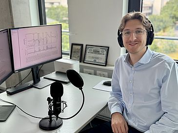 Janick Ole Wecks beim Radiointerview