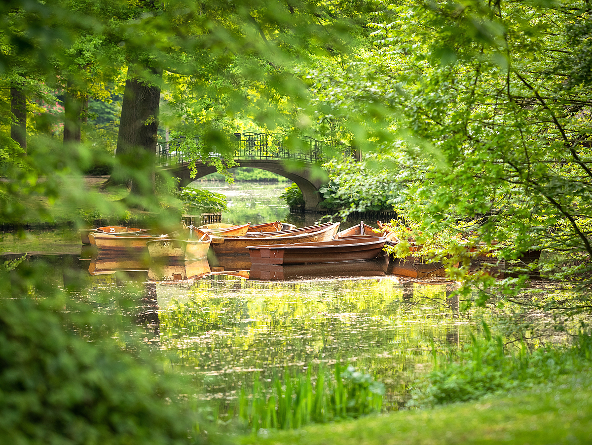 Bürgerpark Nachhaltigkeit, Grünes Bremen, Nachhaltigkeit, Baeume, Boote, Buergerpark, Erholung, Fruehling, Morgens, Wasser, bruecke, gruen, Bildredaktion, Bremen, Boat, Canoe, Canoeing, Land, Nature, Outdoors, Rowboat, Vegetation, Vehicle, Water, Grünes Bremen, Boat, Canoe, Canoeing, Land, Nature, Rowboat, Tree, Vegetation, Vehicle, Water