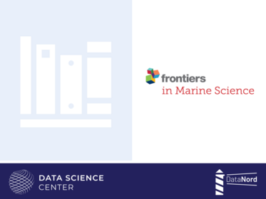 Bücher Icon neben Logo des Journals Frontiers in Marince Science