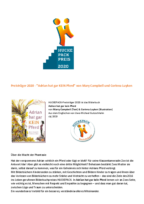 HUCKEPACK-Preis 2020