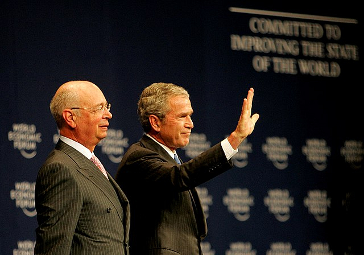 Klaus Schwab, George Bush - World Economic Forum on the Middle East 2008