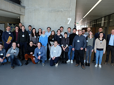 The participants of the workshop "Use of digital, simulation-based tools in stakeholder processes of urban (infrastructure) planning" on February 29, 2024 at the University of Stuttgart