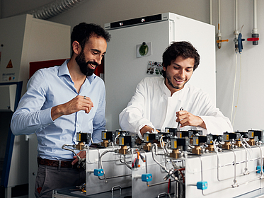 Zwei Wissenschaftler