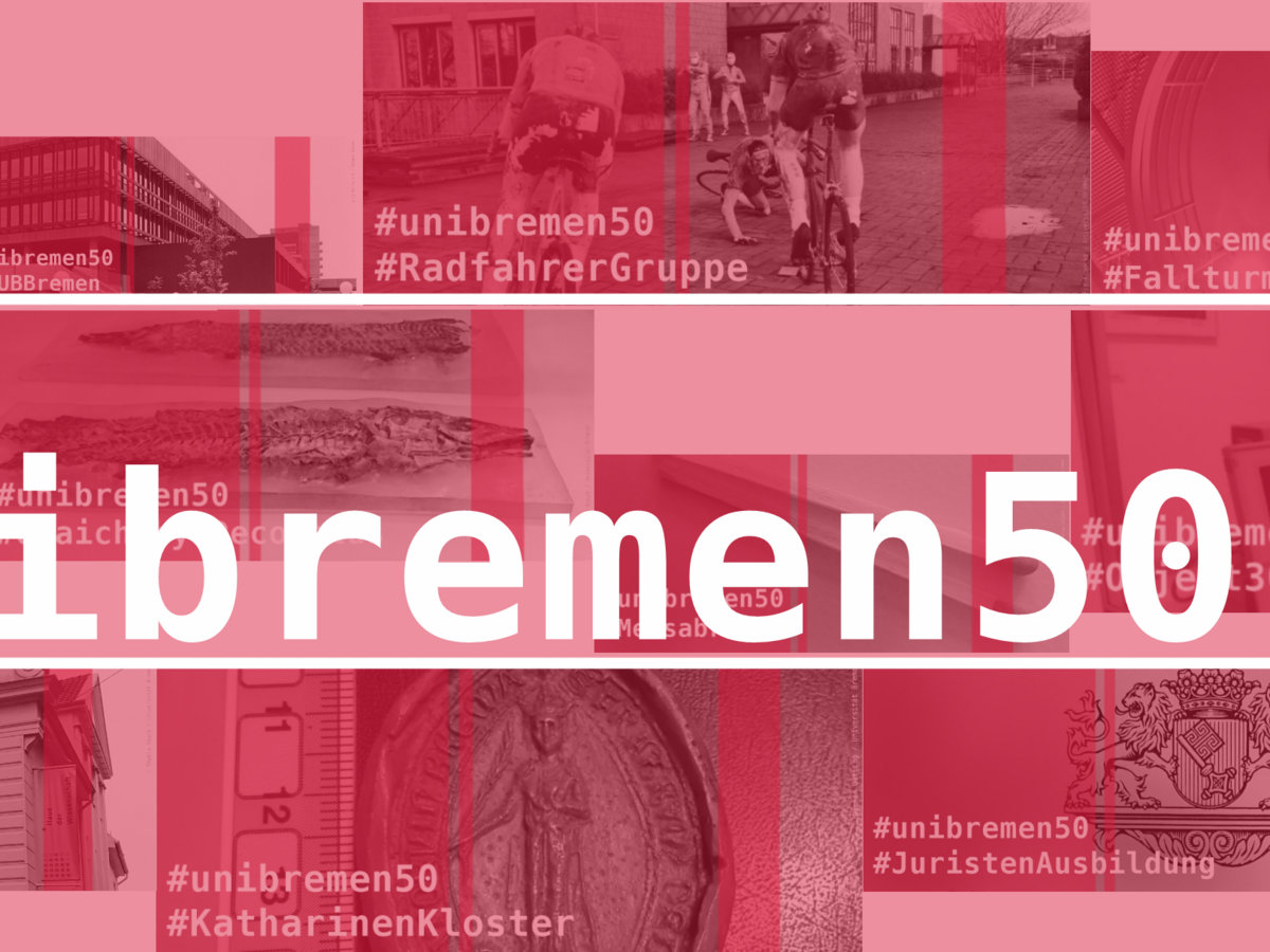 Poster mit Hashtag #unibremen50