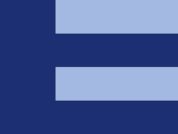 Blaue Grafik im Stil der Uni