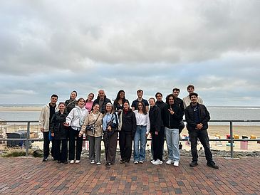 Group photo on the beach