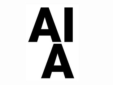 Das schwarze Logo des AIA Symposiums auf weißem Grund.