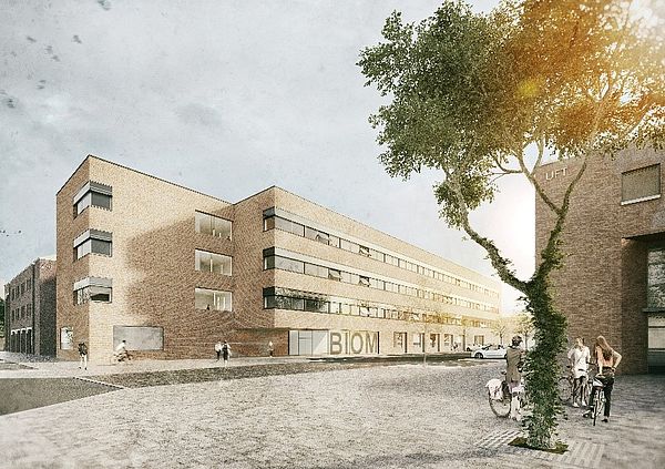 Visualisierungsgrafik des NW 2 BIOM Neubau