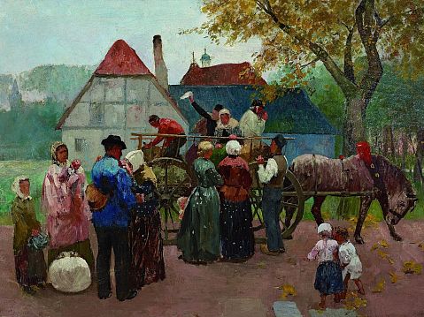 Christian Ludwig Bokelmann: “Aufbruch der Auswanderer”