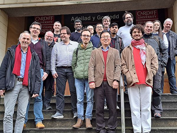 Photo of several people who took part in a workshop in Cardiff on semiconductor physics and quantum technology as part of the Bremen-Cardiff Alliance