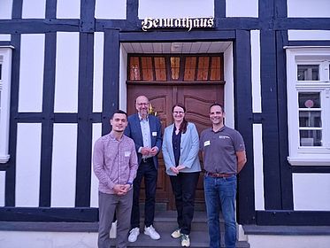 Alber Popova LSB NRW, Drolshagen Bürgermeister Uli Berghof, Prof. Dr. Jana Semrau, Henning Peuters Geschäftsführer KSB Olpe 