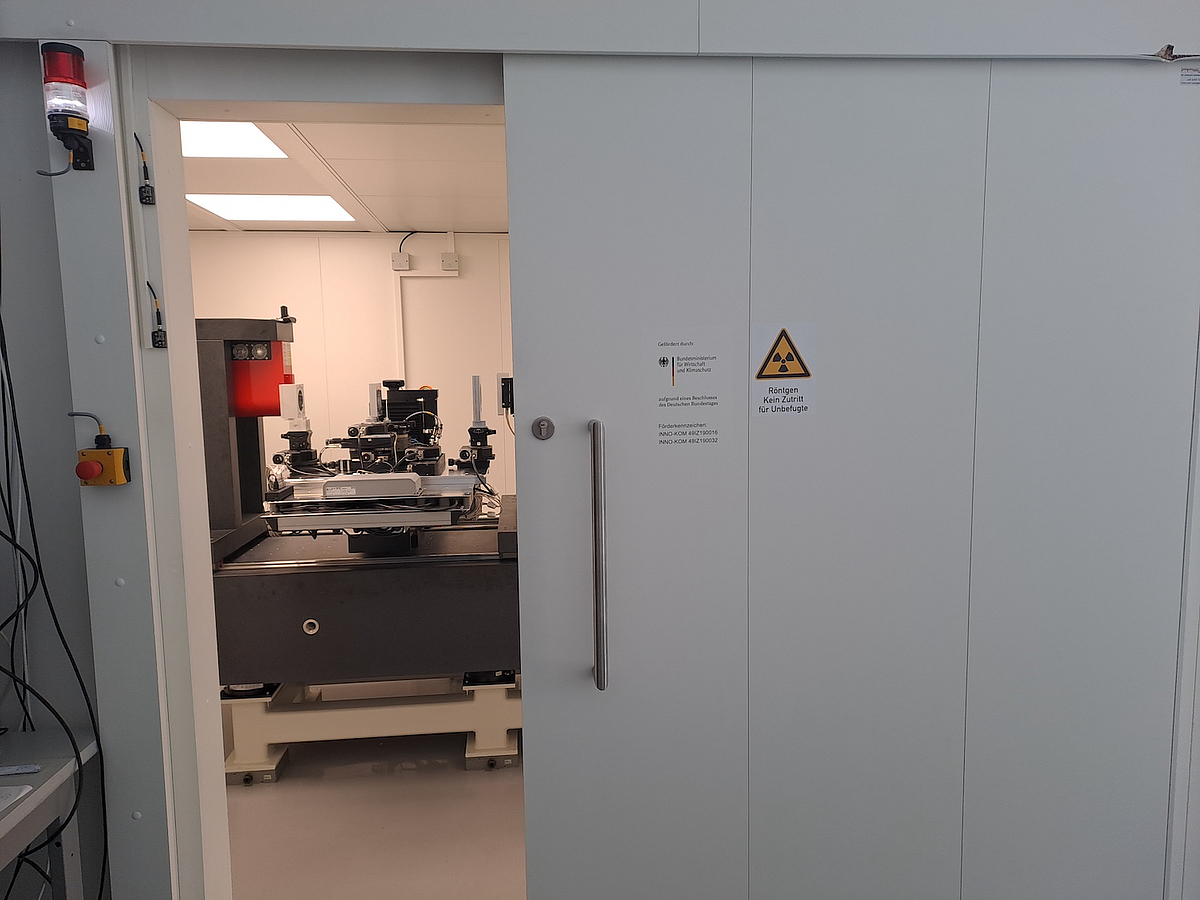 Look inside the walk-in X-ray protection cabin