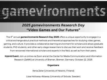 Flyer Gamevironments Research Day