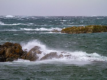 Die Norwegensee vor der norwegischen Küste