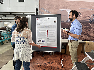 Cyprien Verseux at his poster session.