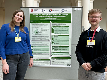 Vanessa Freemann und Florian Macke bei der Posterpräsentation