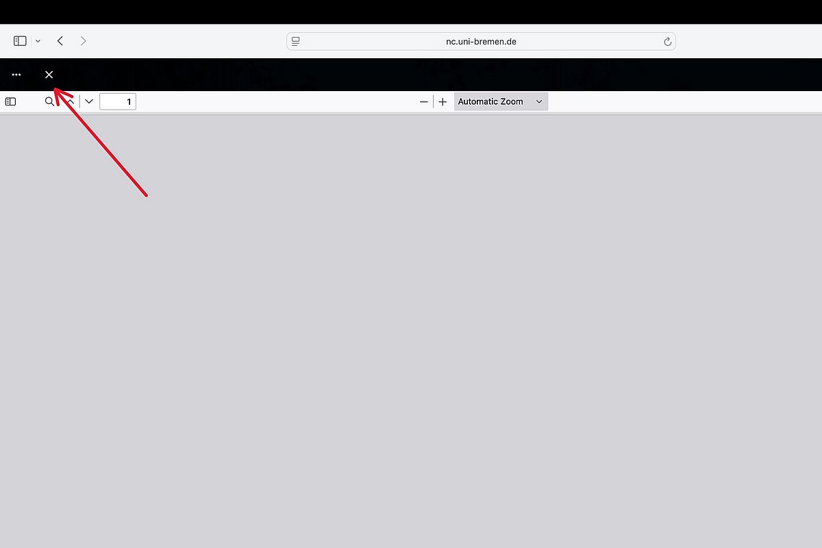 Screenshot von Nextcloud Workaround bei Apple Geräten
