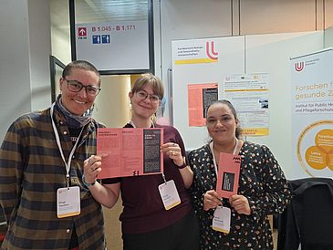 Sarah Benlouns und Kolleginnen vom Projekt Gesundheitsförderung von Frauen in Haft bei OPEN CAMPUS