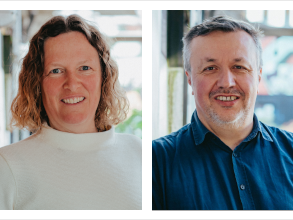 Prof. Dr. Claudia Schäfle (TH Rosenheim) und Prof. Dr. Peter Riegler (Ostfalia Hochschule) 