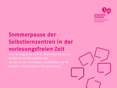 Infos zur Sommerpause