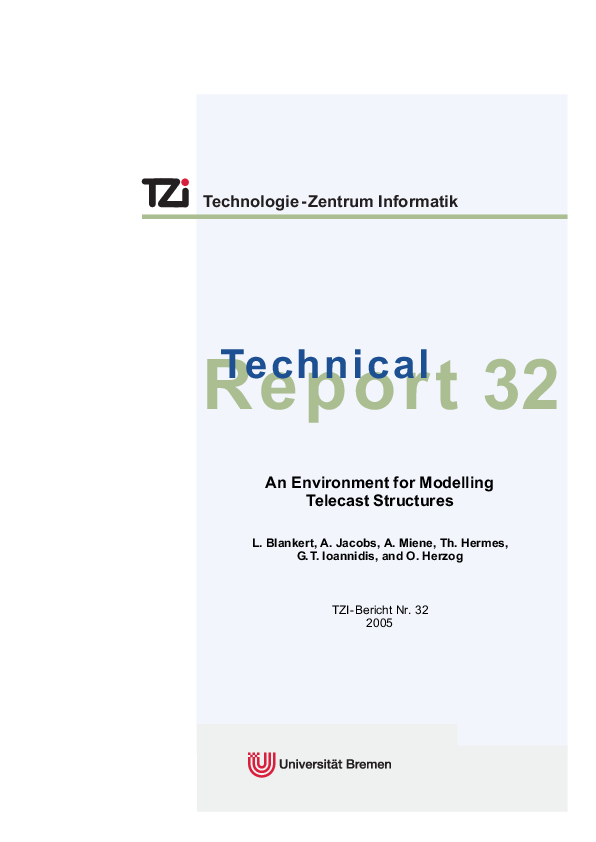 An Environment for Modelling Telecast Structures