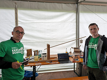 Rainer Malaka (left) as Juror at Explore Science