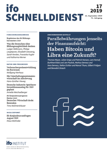Cover ifo Schnelldienst 17/2019