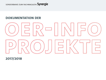 Cover des Synergie-Sonderbands zu den OERinfo Projekten 2017/1018