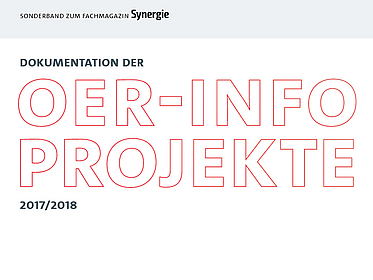 Cover des Synergie-Sonderbands zu den OERinfo Projekten 2017/1018