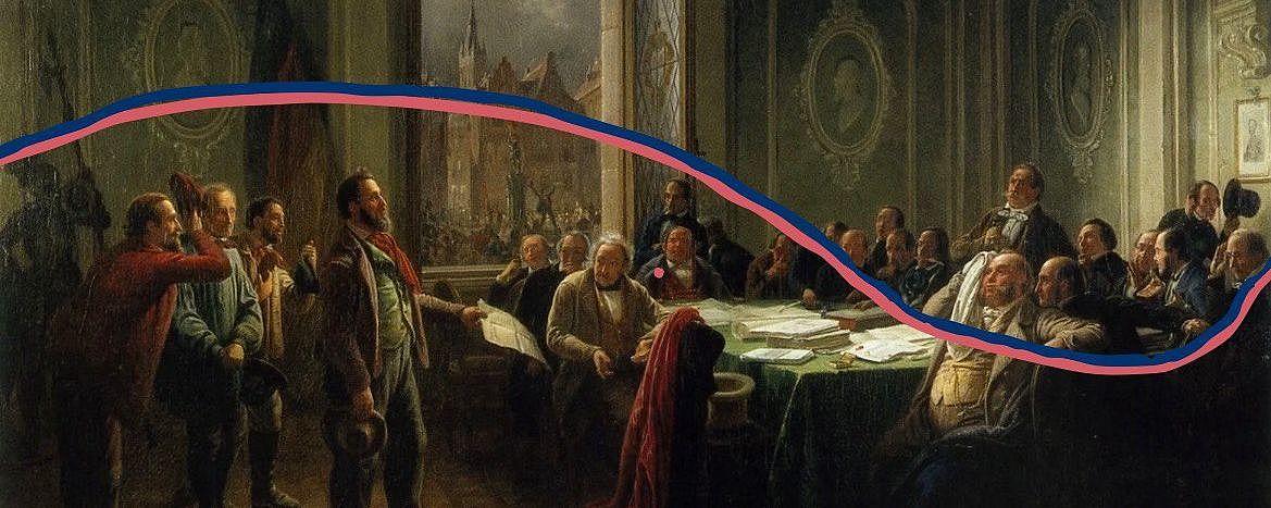 Arbeiter vor dem Magistrat 1848-1850