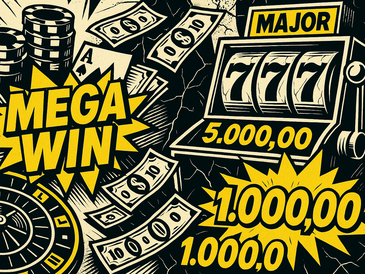 Pop-Art-Illustration zum Thema Glücksspiel