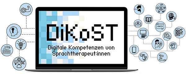Logo Digitale Kompetenzen von Sprachtherapeut*innen