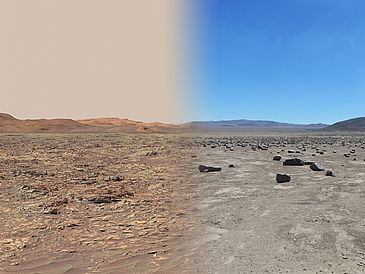 Mars und Atacama-Wüste im Vergleich