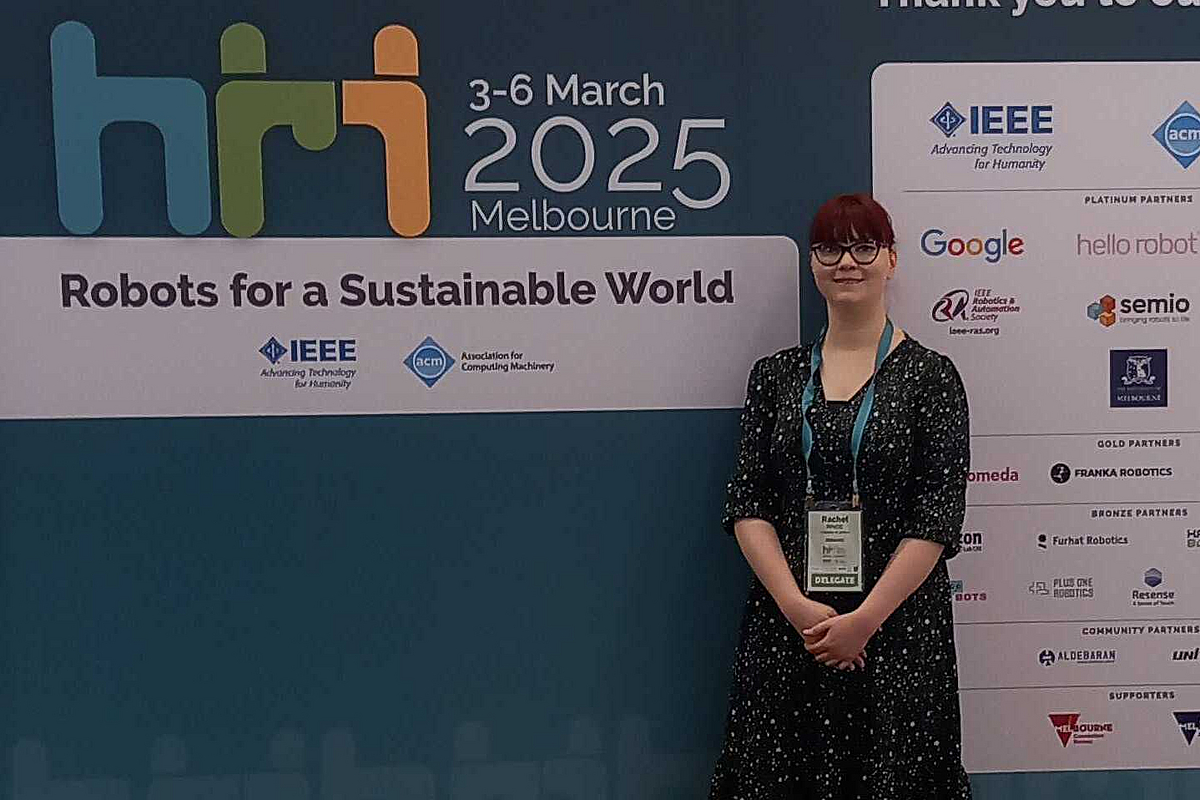 Rachel Ringe at the Human Robot Interaction Conference in Melbourne ...