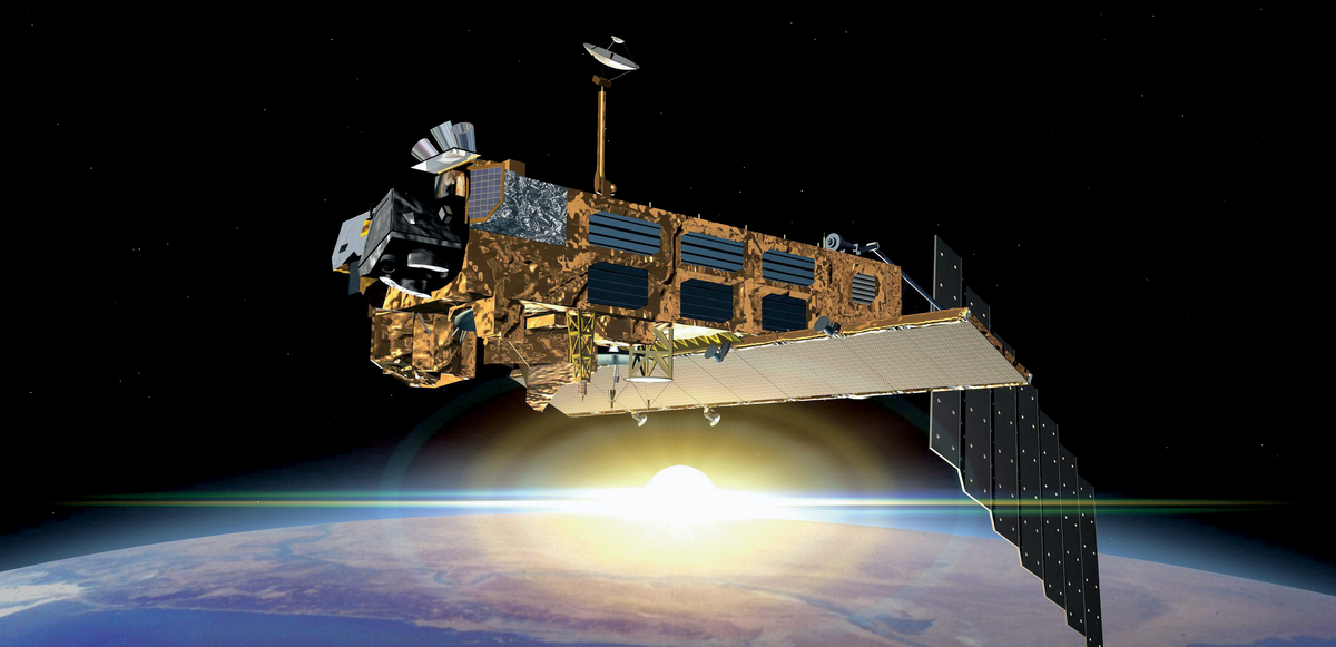 Der Umweltsatellit Envisat der ESA
