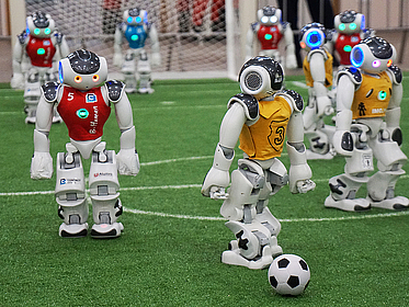 Soccer Robots on the field