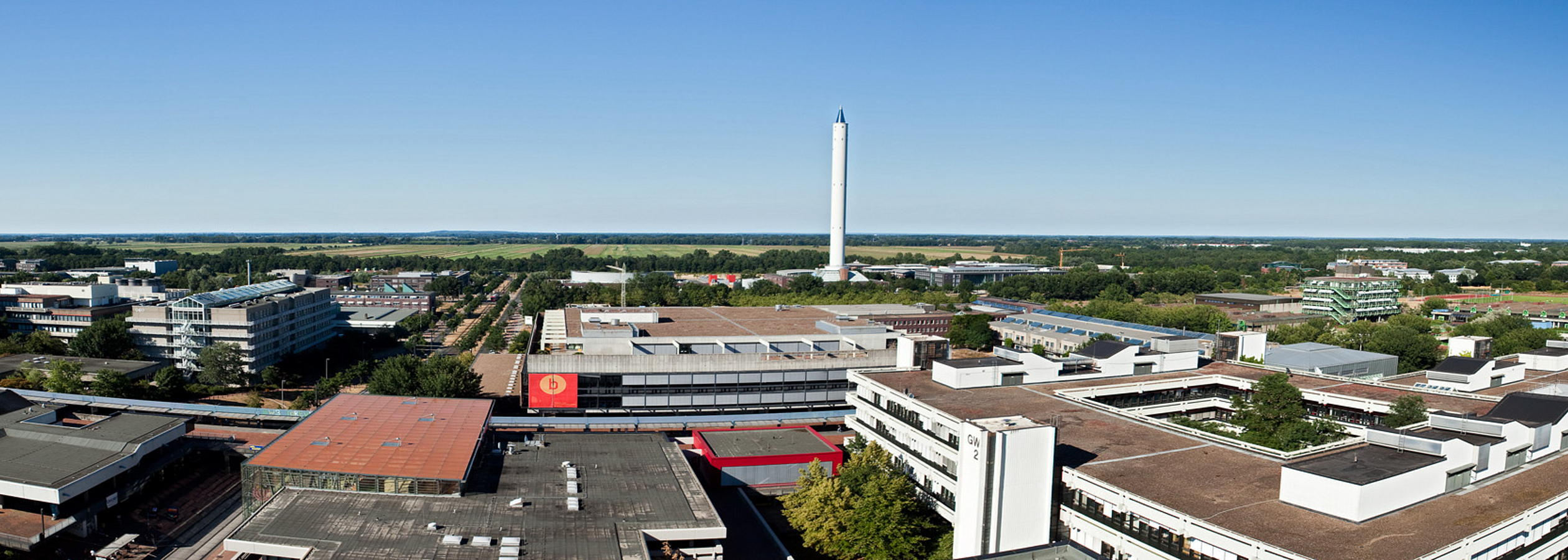 Panoramablick über den Campus.