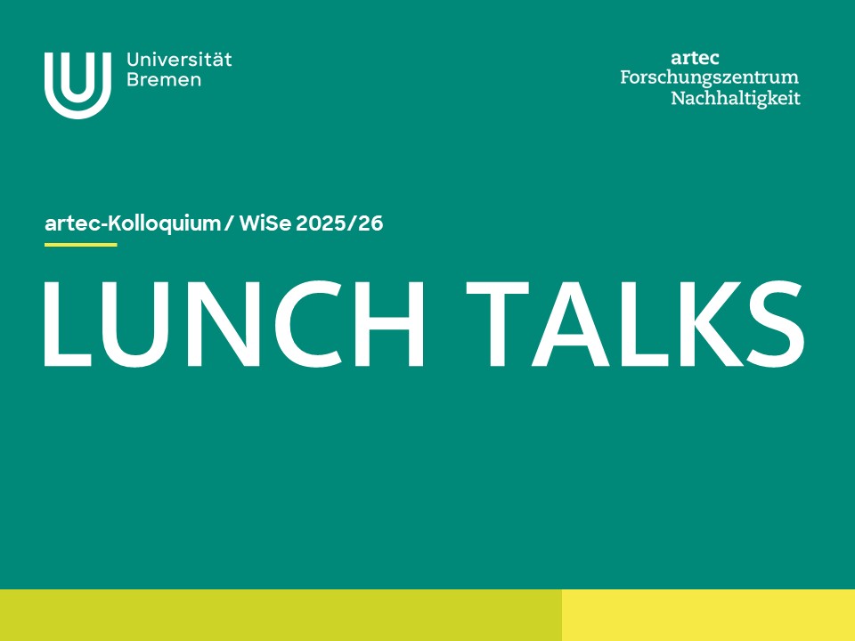 On a green background it says ‘Lunch Talks’